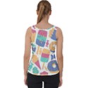 Icecream Pattern Pastel Sumer Velvet Tank Top View2