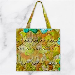 Texture Abstract Background Colors Zipper Grocery Tote Bag by Vaneshart