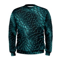 Texture Glass Network Glass Blue Men s Sweatshirt by Vaneshart