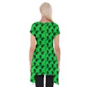 Black Rose Green Short Sleeve Side Drop Tunic View2