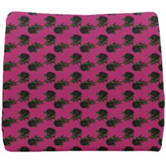 Black Rose Pink Seat Cushion by snowwhitegirl