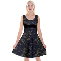 Ufo Alien Geek Reversible Velvet Sleeveless Dress by trulycreative