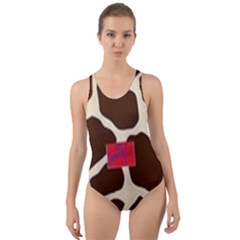 Giraffe By Traci K Cut-out Back One Piece Swimsuit by tracikcollection