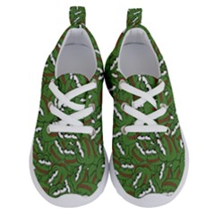 Pepe The Frog Face Pattern Green Kekistan Meme Running Shoes by snek