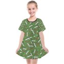 Pepe the Frog Face pattern Green Kekistan meme Kids  Smock Dress View1