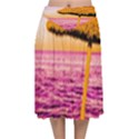 Pop Art Beach Umbrella  Velvet Flared Midi Skirt View1