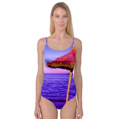 Pop Art Beach Umbrella  Camisole Leotard  by essentialimage