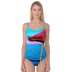 Pop Art Beach Umbrella  Camisole Leotard  by essentialimage