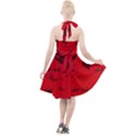 Wonderful Pattern Of Hearts Halter Party Swing Dress  View2