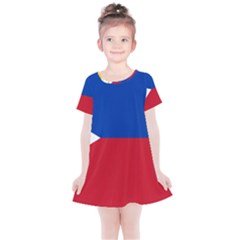 Philippines Flag Filipino Flag Kids  Simple Cotton Dress by FlagGallery