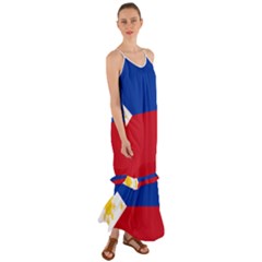 Philippines Flag Filipino Flag Cami Maxi Ruffle Chiffon Dress by FlagGallery