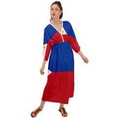 Philippines Flag Filipino Flag Grecian Style  Maxi Dress by FlagGallery