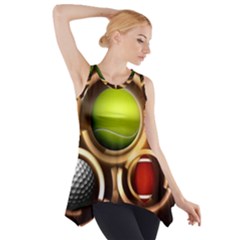 Sport Ball Tennis Golf Football Side Drop Tank Tunic by HermanTelo