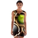 Sport Ball Tennis Golf Football Wrap Front Bodycon Dress View1