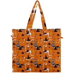 Witches Hats And Brooms Canvas Travel Bag by bloomingvinedesign