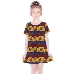 Turkey Pattern Kids  Simple Cotton Dress by bloomingvinedesign