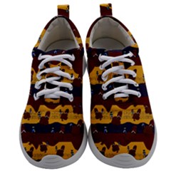 Turkey Pattern Mens Athletic Shoes by bloomingvinedesign