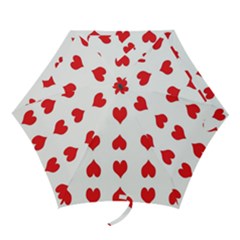 Heart Red Love Valentines Day Mini Folding Umbrellas by HermanTelo