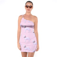 Dogs Pets Anima Animal Cute One Soulder Bodycon Dress by HermanTelo