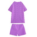 Background Polka Pink Kids  Swim Tee and Shorts Set View2