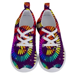 Abstract Background Spiral Colorful Running Shoes by HermanTelo