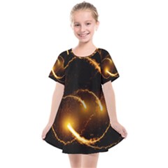 Flying Comets In The Cosmos Kids  Smock Dress by picsaspassion