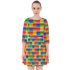 Background Colorful Abstract Smock Dress by HermanTelo