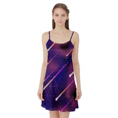 Meteor Rain Satin Night Slip by trulycreative