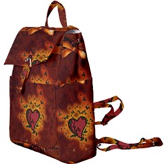 Beautiful Heart With Leaves Buckle Everyday Backpack by FantasyWorld7