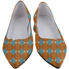 Pattern Brown Triangle Women s Block Heels  by HermanTelo