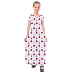 Pattern Card Kids  Short Sleeve Maxi Dress by HermanTelo