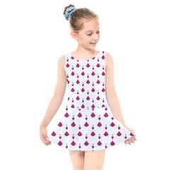 Pattern Card Kids  Skater Dress Swimsuit by HermanTelo