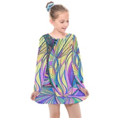 Happpy (4) Kids  Long Sleeve Dress by nicholakarma