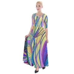 Happpy (4) Half Sleeves Maxi Dress by nicholakarma