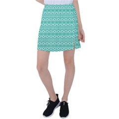 Pattern Green Tennis Skirt by Mariart