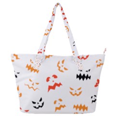 Pumpkin Faces Pattern Full Print Shoulder Bag by Sobalvarro