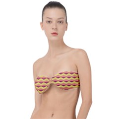 Background Colorful Chevron Classic Bandeau Bikini Top  by HermanTelo