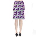 Purple Flower Short Mermaid Skirt View2