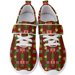 In Time For The Season Of Christmas An Jule Men s Velcro Strap Shoes by pepitasart