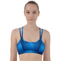 Abstract Rain Space Line Them Up Sports Bra by HermanTelo