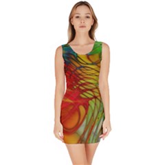 Texture Art Color Pattern Bodycon Dress by Sapixe