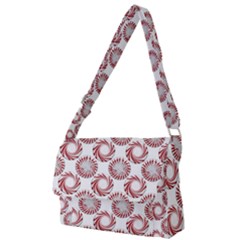 Peppermint Candy Dots Full Print Messenger Bag (s) by bloomingvinedesign