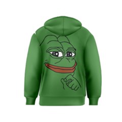 Pepe The Frog Smug Face With Smile And Hand On Chin Meme Kekistan All Over Print Green Kids  Pullover Hoodie by snek