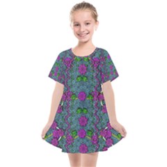 The Most Beautiful Flower Forest On Earth Kids  Smock Dress by pepitasart