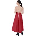 Red Christmas Elf Funny Realistic Costume Tie Back Maxi Dress View2