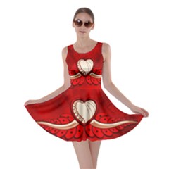 Love, Wonderful Elegant Heart Skater Dress by FantasyWorld7