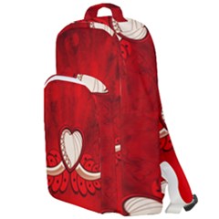 Love, Wonderful Elegant Heart Double Compartment Backpack by FantasyWorld7