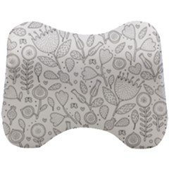 Floral Pattern Head Support Cushion by Valentinaart