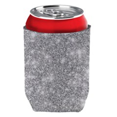 Silver And White Glitters Metallic Finish Party Texture Background Imitation Can Holder by genx