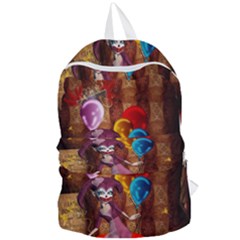 Cute Little Harlequin Foldable Lightweight Backpack by FantasyWorld7